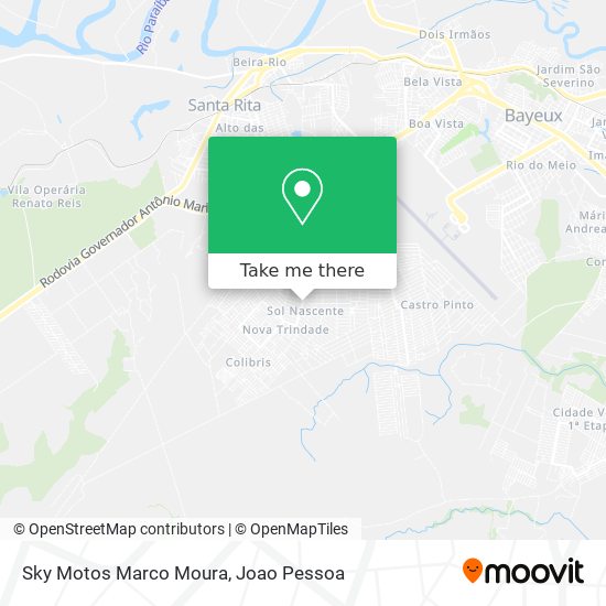 Sky Motos Marco Moura map