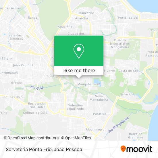 Sorveteria Ponto Frio map