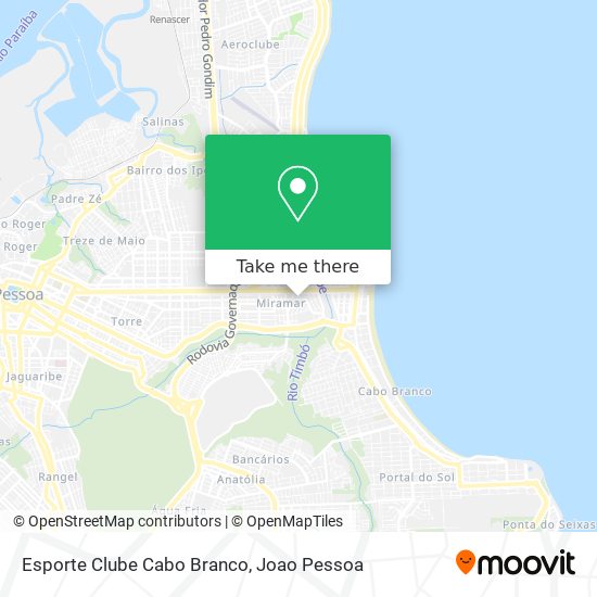 Esporte Clube Cabo Branco map