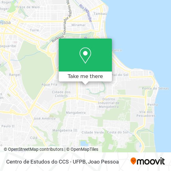 Centro de Estudos do CCS - UFPB map