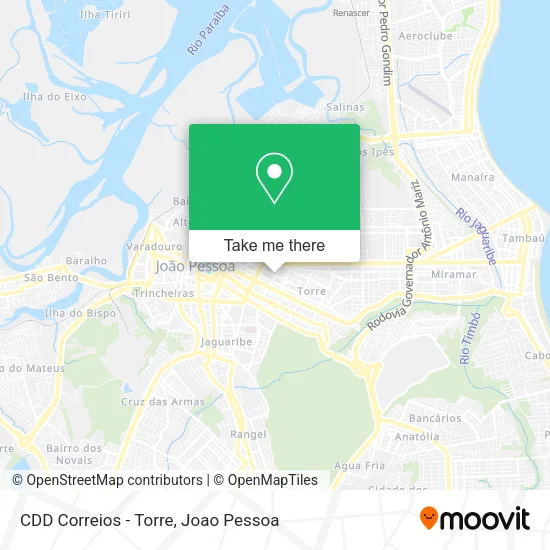 CDD Correios - Torre map