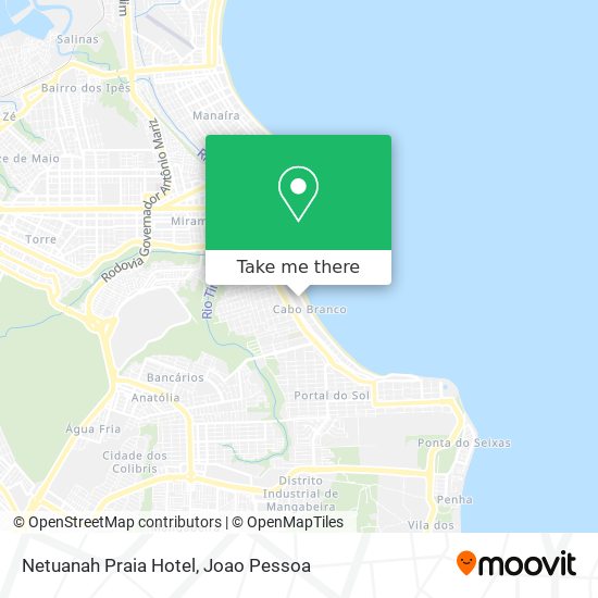 Netuanah Praia Hotel map