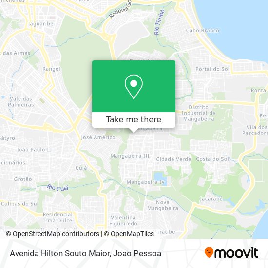 Mapa Avenida Hilton Souto Maior