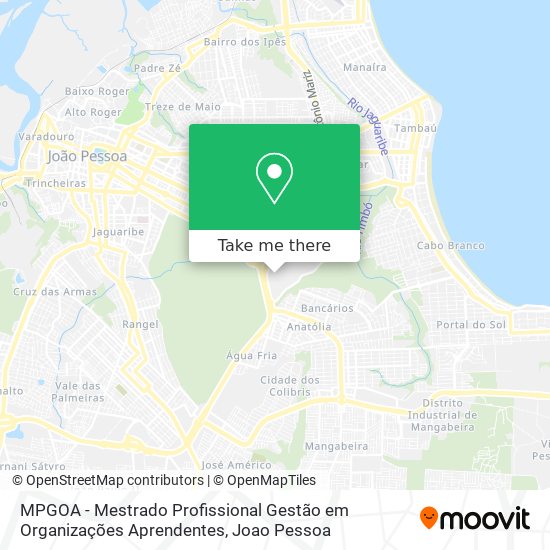 MPGOA - Mestrado Profissional Gestão em Organizações Aprendentes map