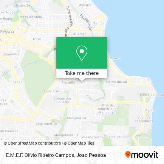 E.M.E.F. Olívio Ribeiro Campos map