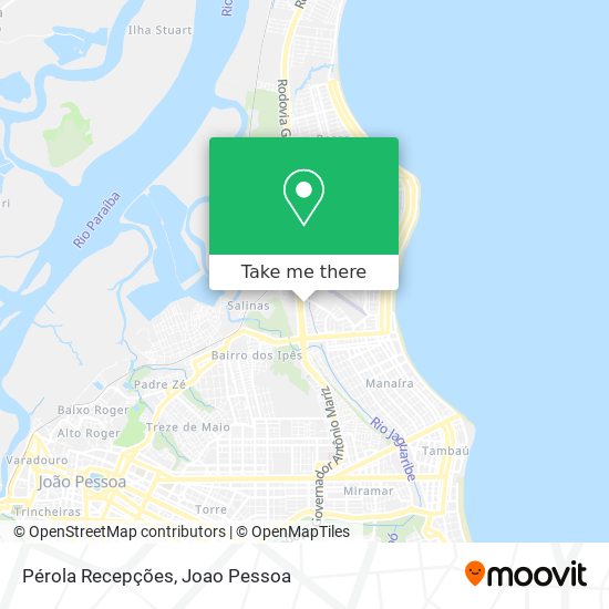 Pérola Recepções map