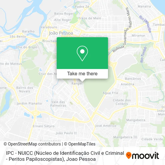 IPC - NUICC (Núcleo de Identificação Civil e Criminal - Peritos Papiloscopistas) map
