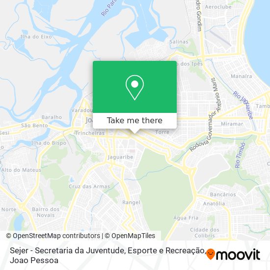 Sejer - Secretaria da Juventude, Esporte e Recreação map