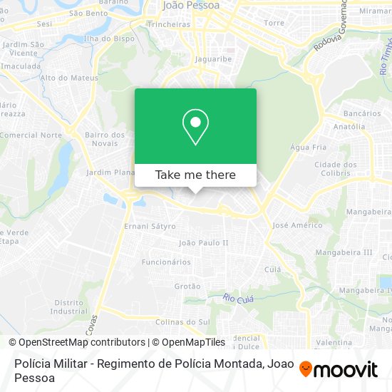 Polícia Militar - Regimento de Polícia Montada map