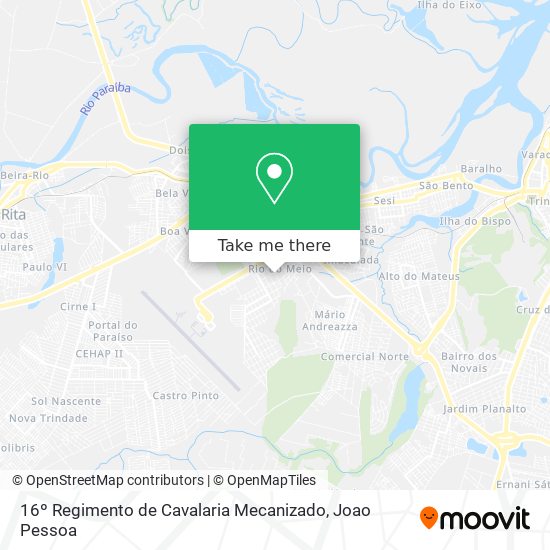 16º Regimento de Cavalaria Mecanizado map