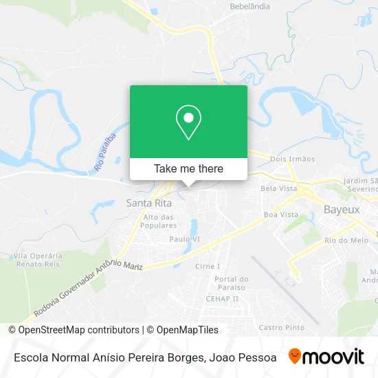 Escola Normal Anísio Pereira Borges map