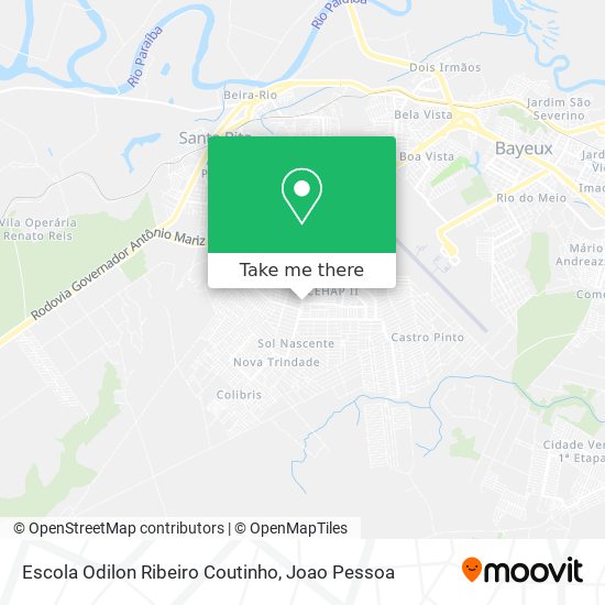 Escola Odilon Ribeiro Coutinho map