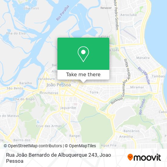 Mapa Rua João Bernardo de Albuquerque 243