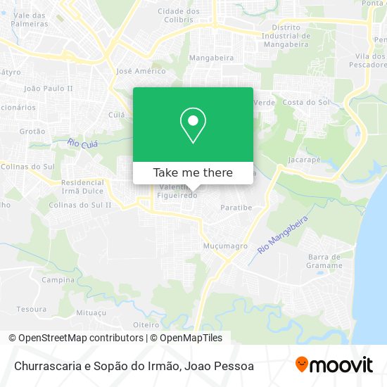 Churrascaria e Sopão do Irmão map