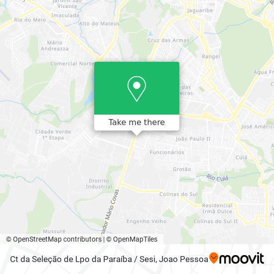 Ct da Seleção de Lpo da Paraíba / Sesi map