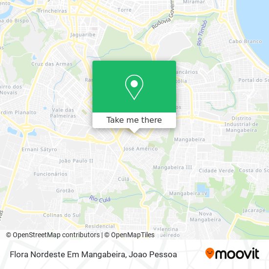 Flora Nordeste Em Mangabeira map