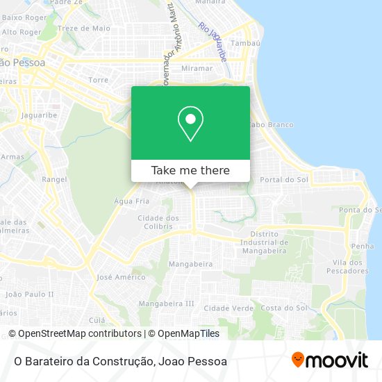 O Barateiro da Construção map