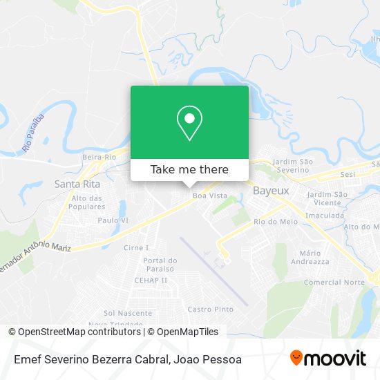 Emef Severino Bezerra Cabral map