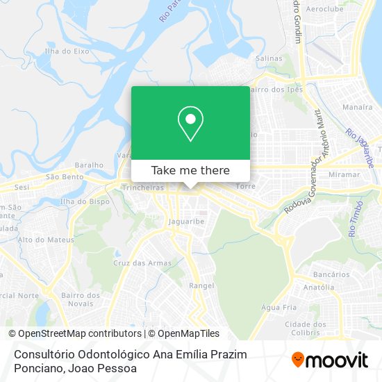 Consultório Odontológico Ana Emília Prazim Ponciano map