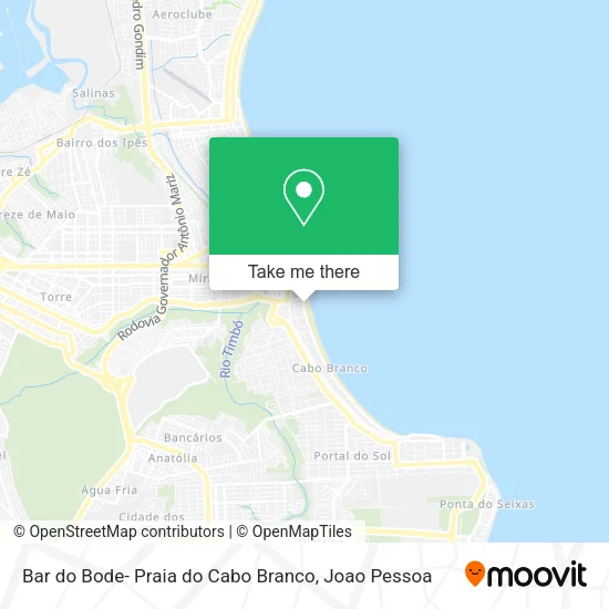 Bar do Bode- Praia do Cabo Branco map