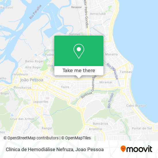 Clínica de Hemodiálise Nefruza map