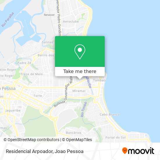 Residencial Arpoador map