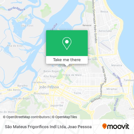 São Mateus Frigoríficos Indl Ltda map