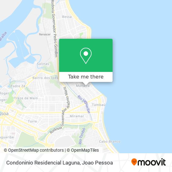 Condoninio Residencial Laguna map