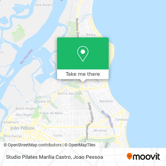 Studio Pilates Marília Castro map