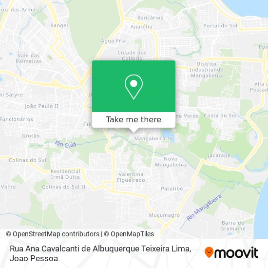 Rua Ana Cavalcanti de Albuquerque Teixeira Lima map