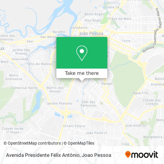 Avenida Presidente Félix Antônio map