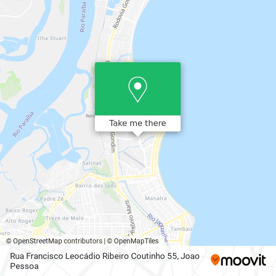 Rua Francisco Leocádio Ribeiro Coutinho 55 map