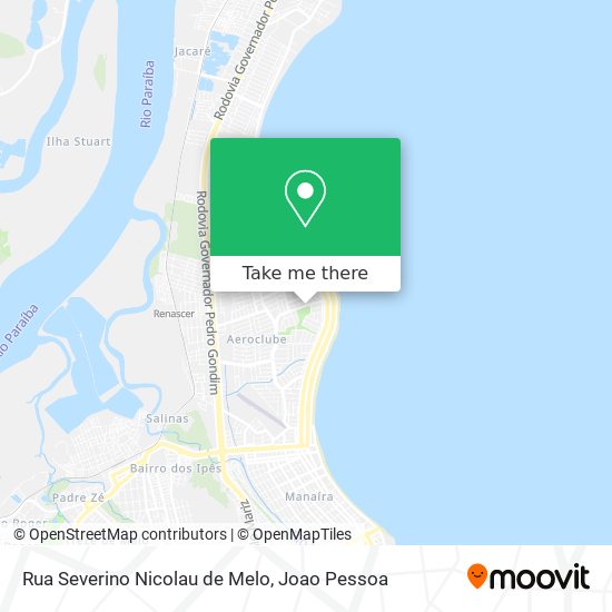 Rua Severino Nicolau de Melo map