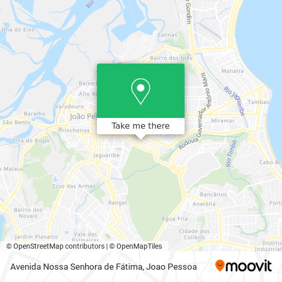 Avenida Nossa Senhora de Fátima map