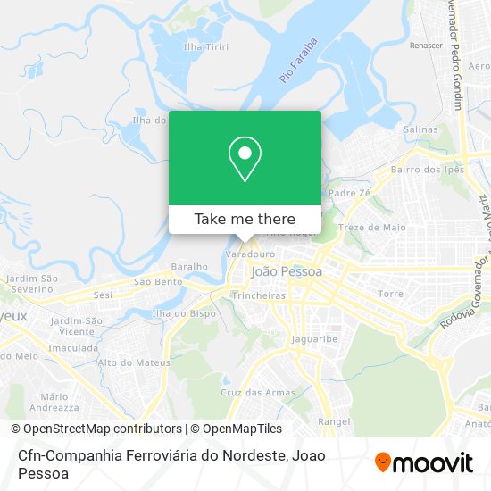 Cfn-Companhia Ferroviária do Nordeste map