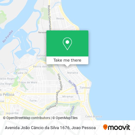 Avenida João Câncio da Silva 1676 map