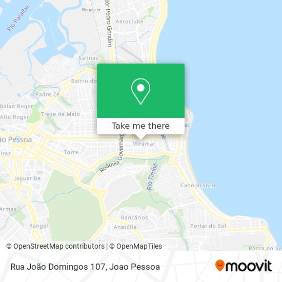 Mapa Rua João Domingos 107
