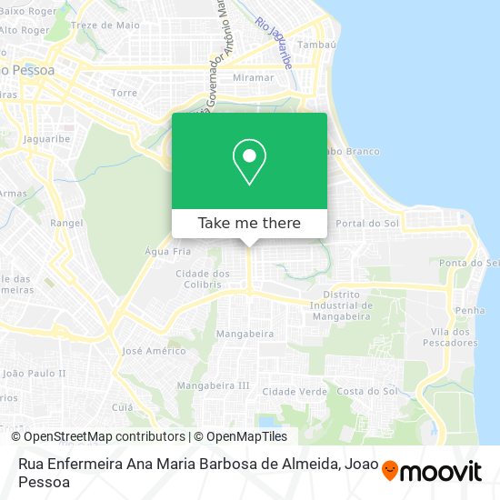 Rua Enfermeira Ana Maria Barbosa de Almeida map