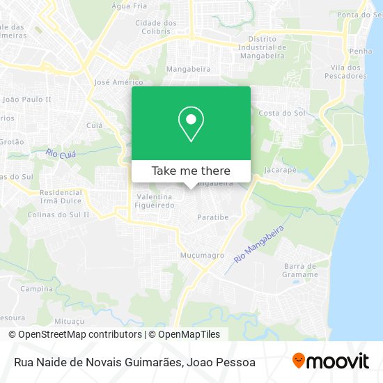 Rua Naide de Novais Guimarães map