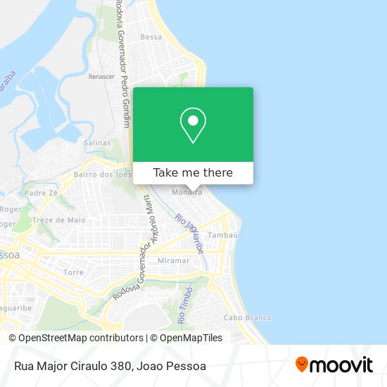 Rua Major Ciraulo 380 map
