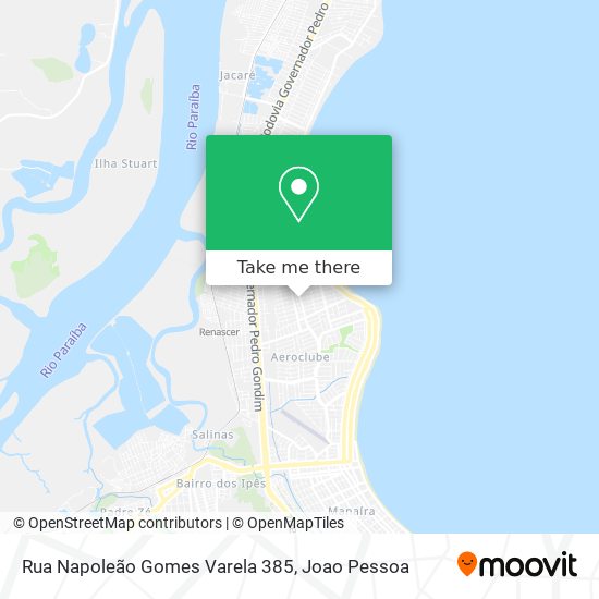 Rua Napoleão Gomes Varela 385 map