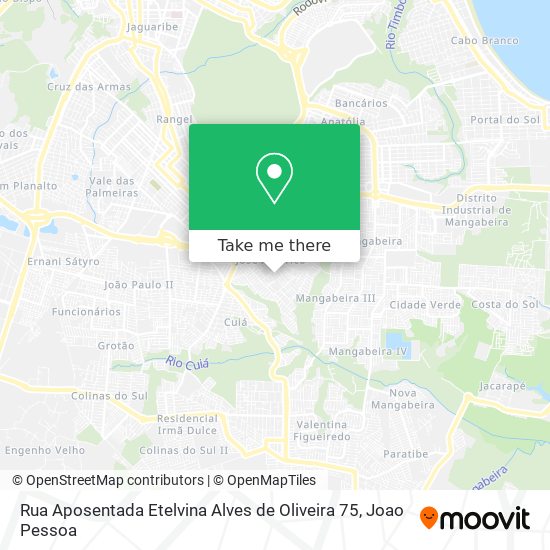 Rua Aposentada Etelvina Alves de Oliveira 75 map