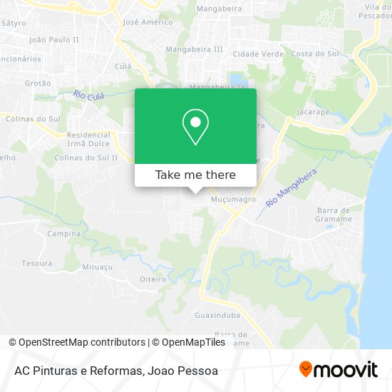 AC Pinturas e Reformas map