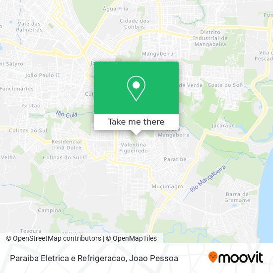 Paraiba Eletrica e Refrigeracao map