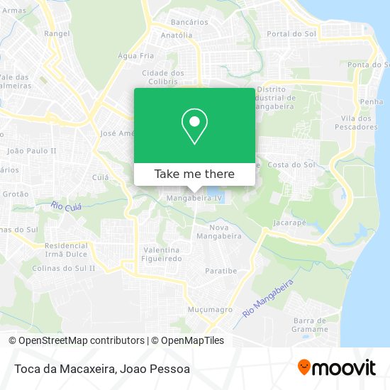 Toca da Macaxeira map