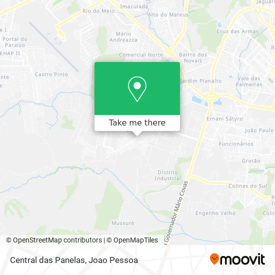 Central das Panelas map