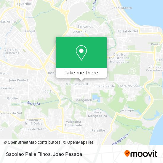 Mapa Sacolao Pai e Filhos