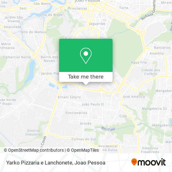 Mapa Yarko Pizzaria e Lanchonete