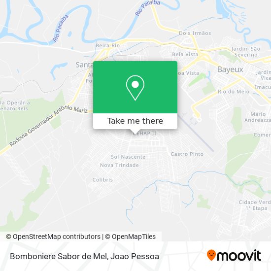 Bomboniere Sabor de Mel map