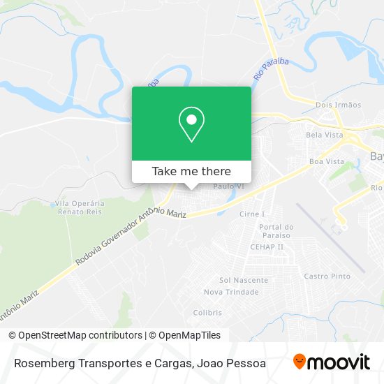 Rosemberg Transportes e Cargas map